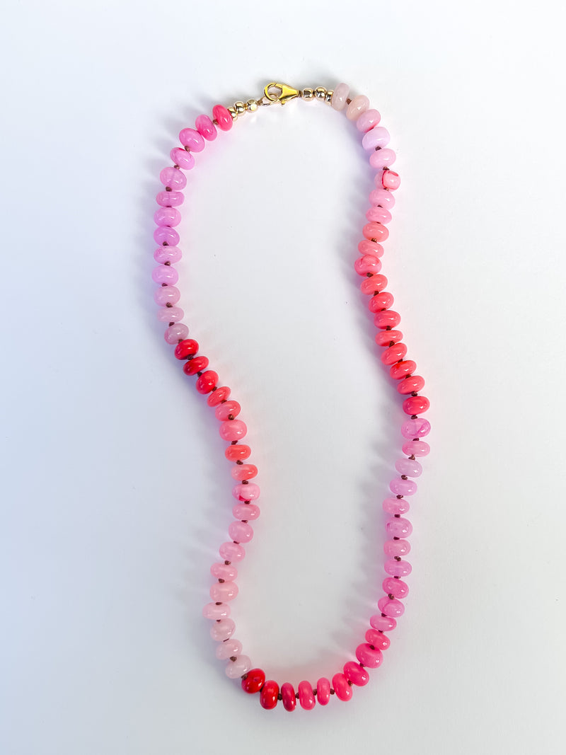 Pinky- Peach Necklace