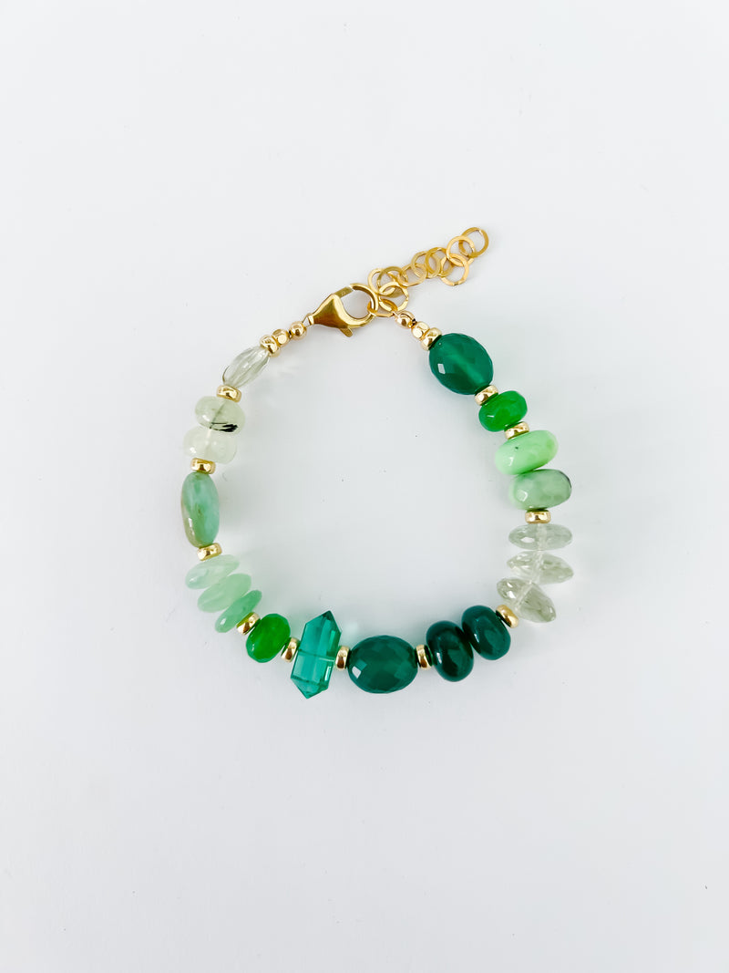BACK ORDERED - Shades Of Green Bracelet