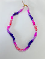 Pink/Purple Opal Necklace - you choose length