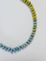 Ready To Ship Gray/Blue and Yellow Opal Necklace