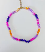 Pre-Sale Purple, Pink and Orange Opal Necklace