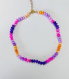 Pre-sale Purple, Pink and Orange Opal Necklace