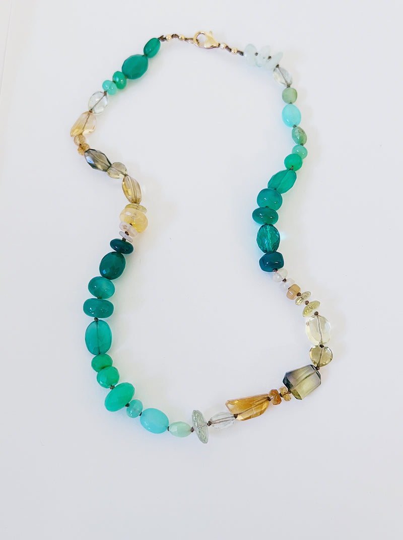 Shades of Green Necklace