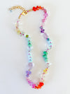 Pastel Rainbow Necklace 15"