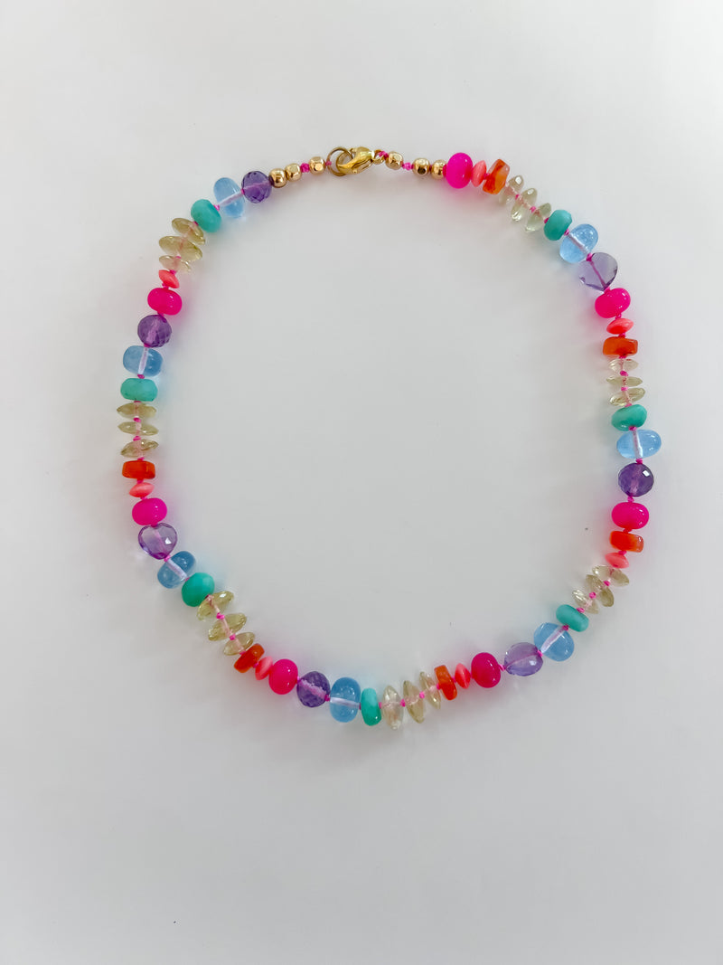 Bright Rainbow Necklace