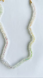 Long Rainbow Moonstone Necklace