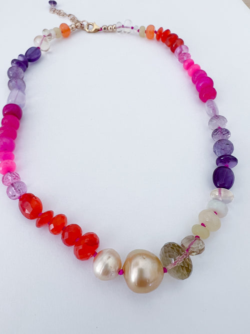 Ready To Ship - South Sea Pearl Sunset Necklace