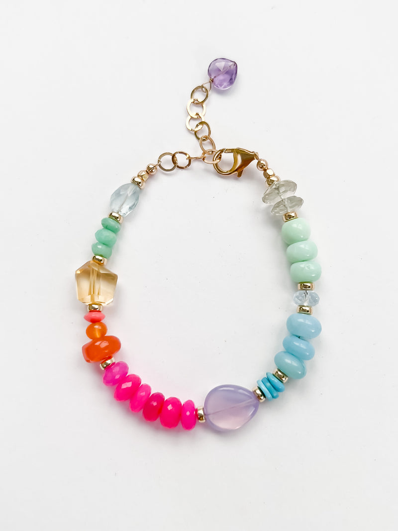 Neon- ish Rainbow Bracelet